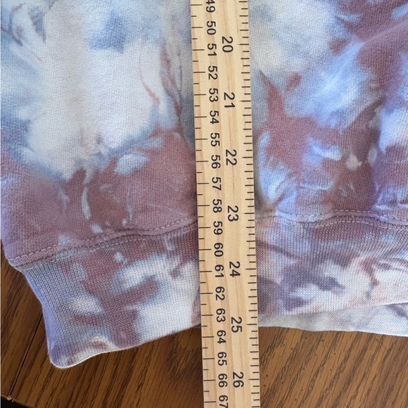 Anna Joyce Hand Dyed Tie Dye Crewneck Sweatshirt Size L Unisex Pastel Purples - Picture 6 of 10